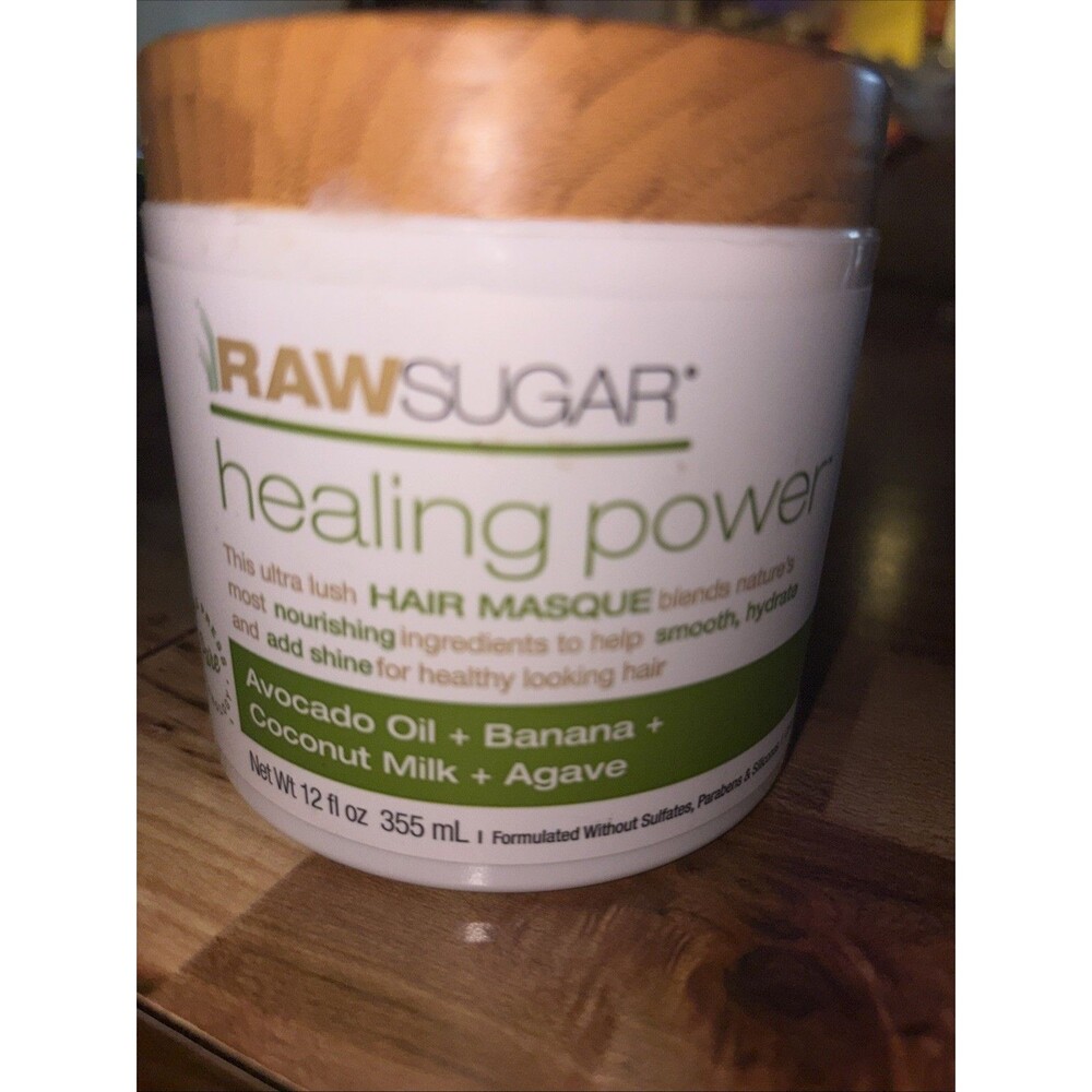 Raw Sugar Healing Power Hair Masque Avocado Banana 12 fl oz